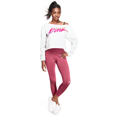 MS: 0101090 - Áo lửng Croptop Victoria's Secret - Pink MS: 0101090 - Áo lửng Croptop Victoria's Secret - Pink